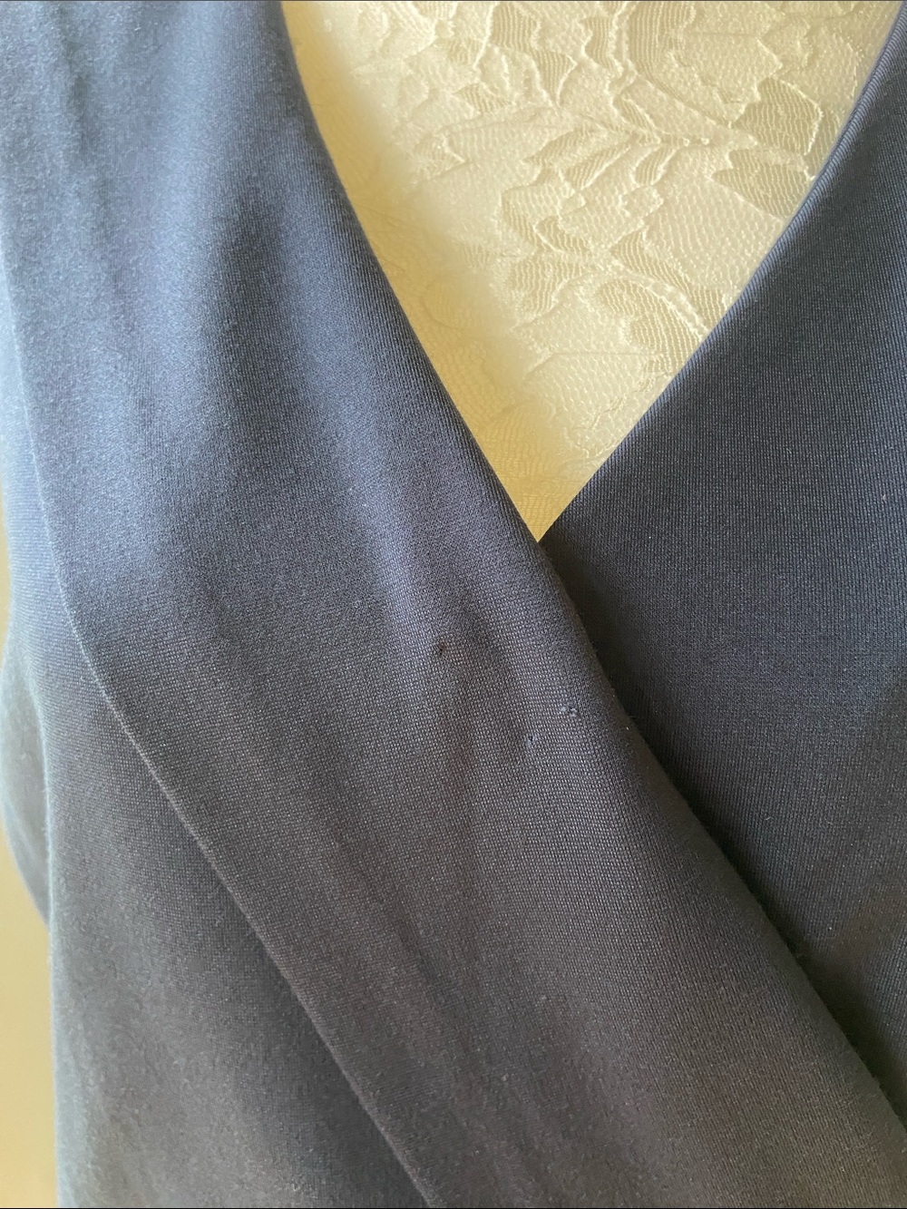 Brooks Brothers Navy Wrap-Front Midi Dress - Picture 3 of 7
